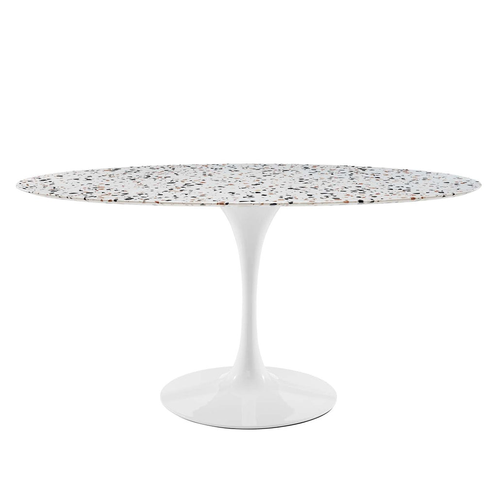 Lippa 60" Oval Terrazzo Dining Table by Modway