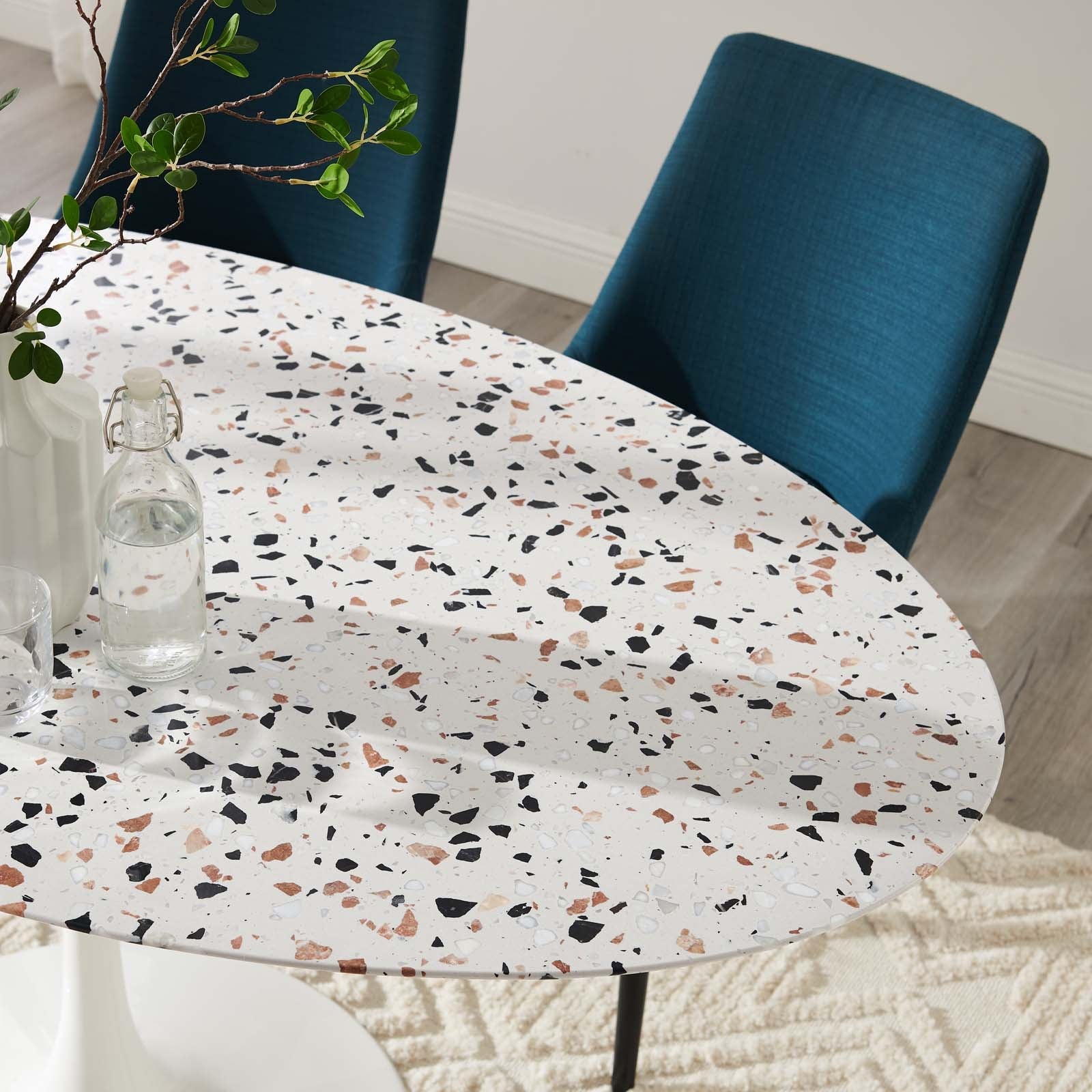 Lippa 60" Oval Terrazzo Dining Table by Modway