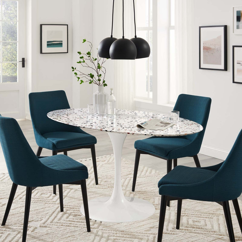 Lippa 60" Oval Terrazzo Dining Table by Modway