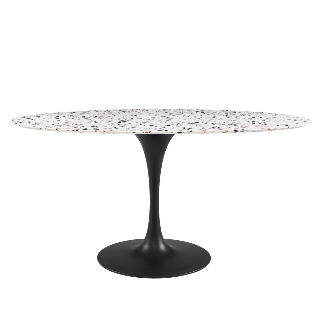Lippa 60" Oval Terrazzo Dining Table by Modway
