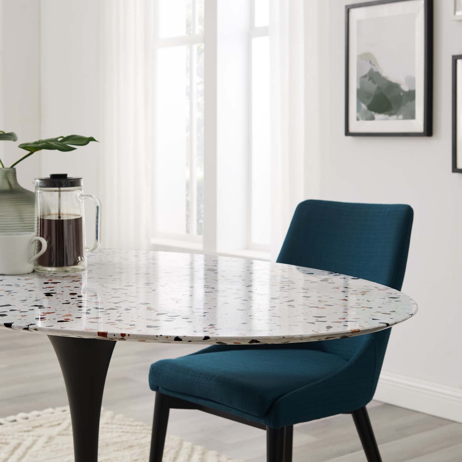 Lippa 60" Oval Terrazzo Dining Table by Modway