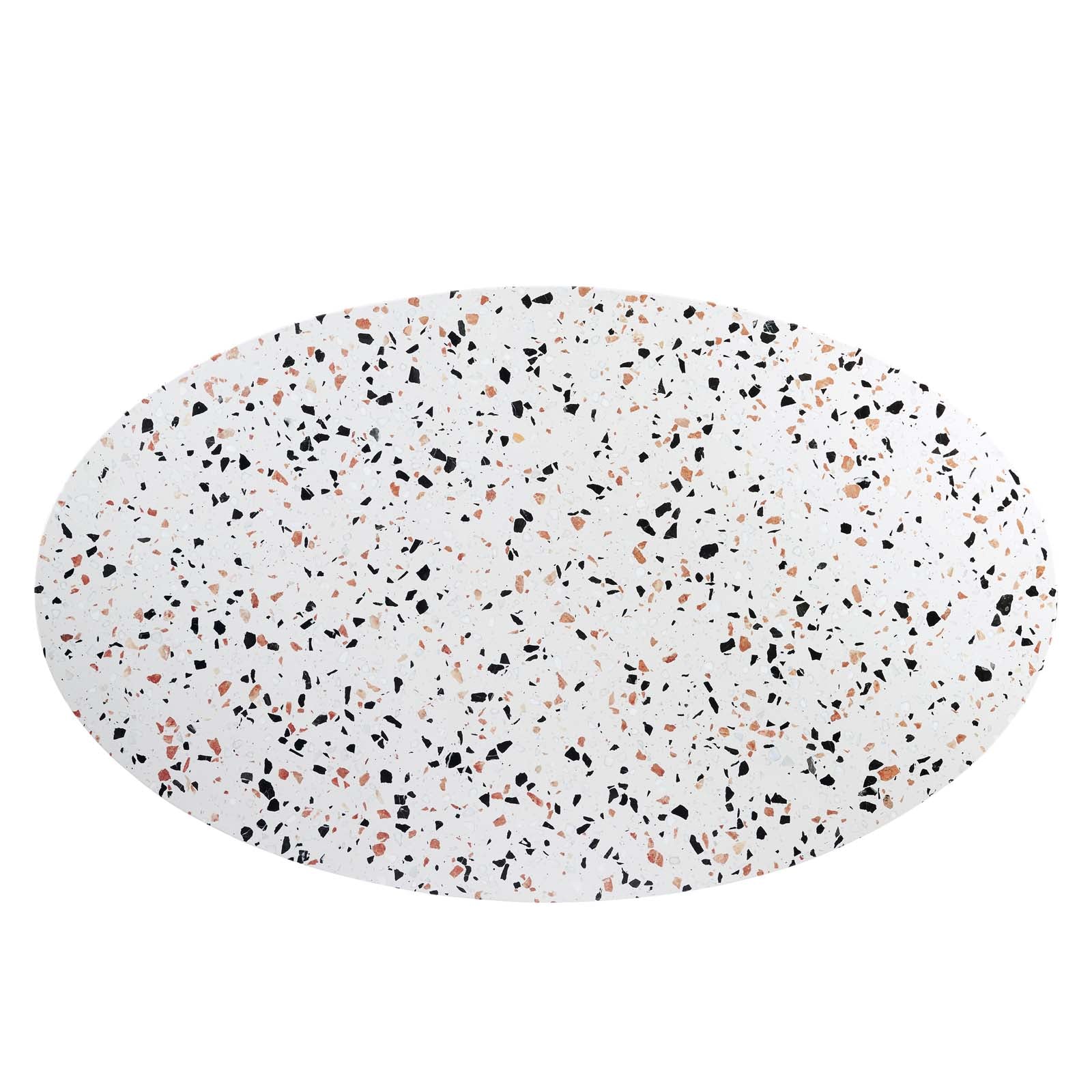Tupelo 60" Oval Terrazzo Dining Table by Modway