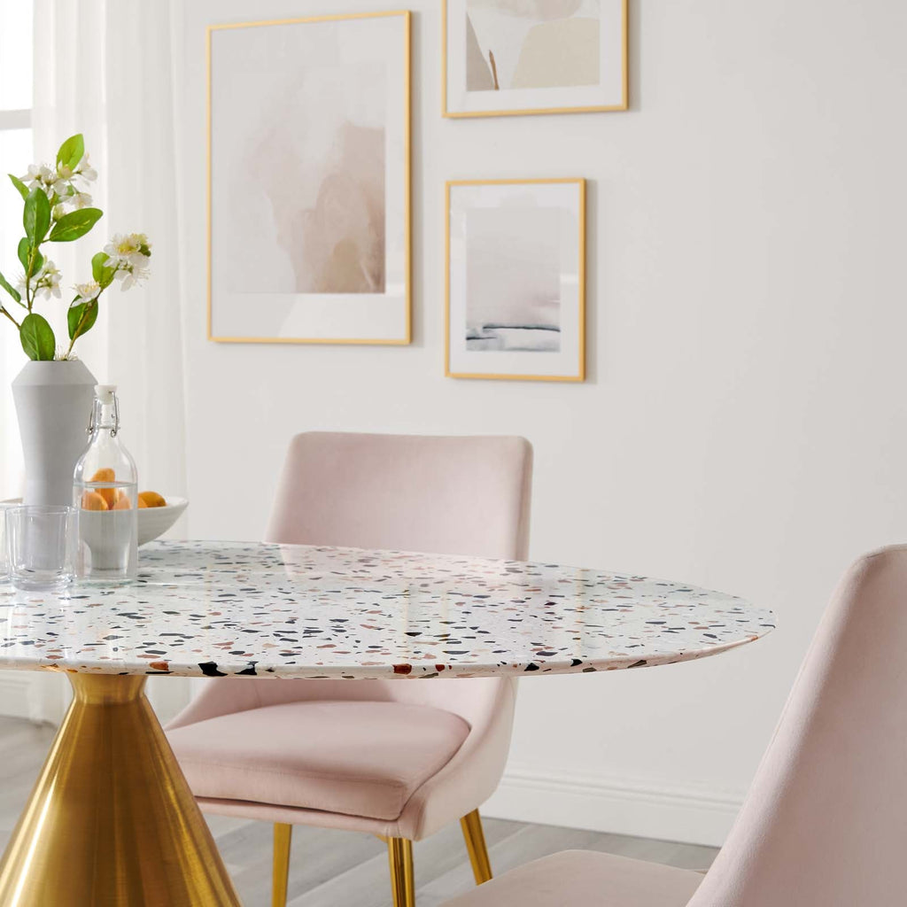Tupelo 60" Oval Terrazzo Dining Table by Modway