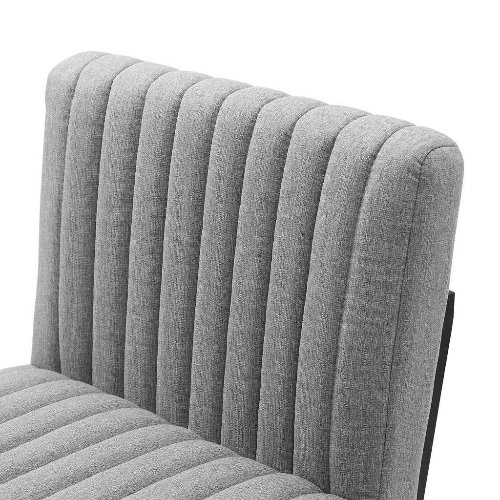 Indulge Channel Tufted Fabric Counter Stools Set of 2 by Modway