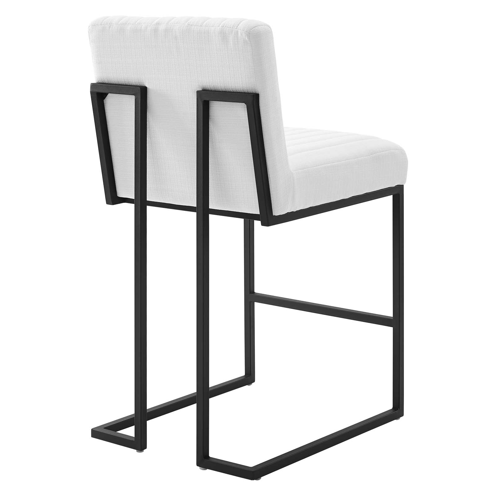 Indulge Channel Tufted Fabric Counter Stools Set of 2 by Modway