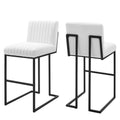 Indulge Channel Tufted Fabric Bar Stools by Modway