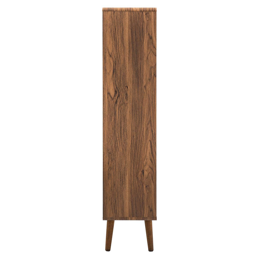 Transmit 5 Shelf Wood Grain Bookcase by Modway