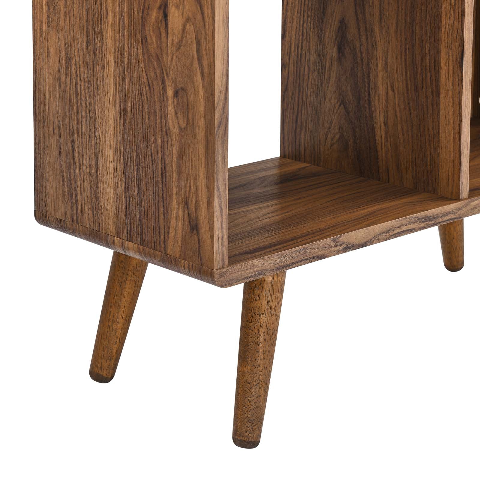 Transmit 5 Shelf Wood Grain Bookcase by Modway