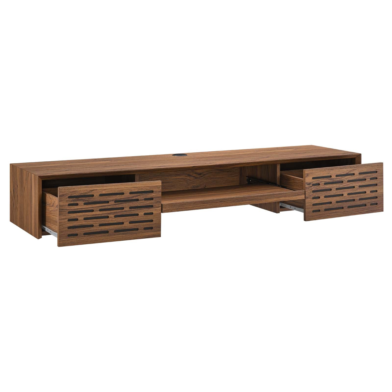 Merit 60" Wall Mount Wood Office Desk by Modway