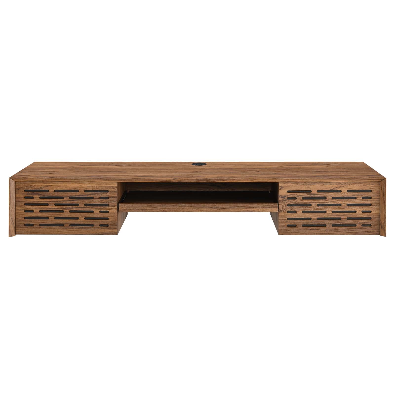 Merit 60" Wall Mount Wood Office Desk by Modway