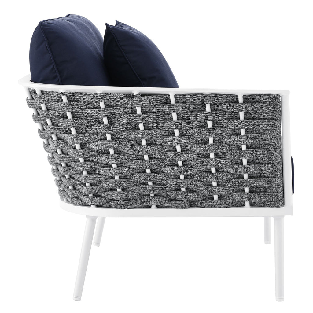 Stance Outdoor Patio Aluminum Small Sectional Sofa by Modway