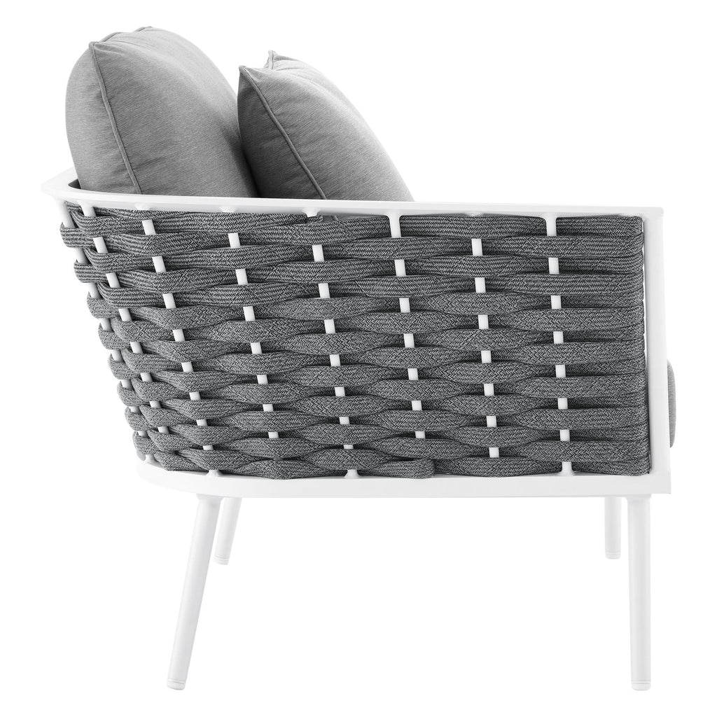 Stance Outdoor Patio Aluminum Large Sectional Sofa by Modway