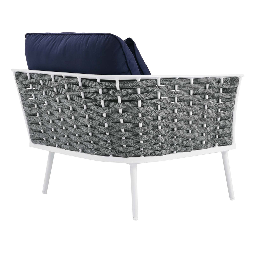 Stance 4 Piece Outdoor Patio Aluminum Sectional Sofa Set by Modway