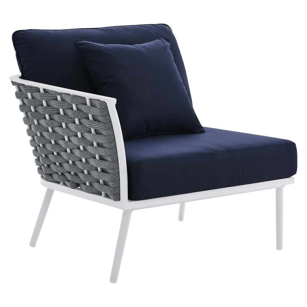 Stance 8 Piece Outdoor Patio Aluminum Sectional Sofa Set by Modway