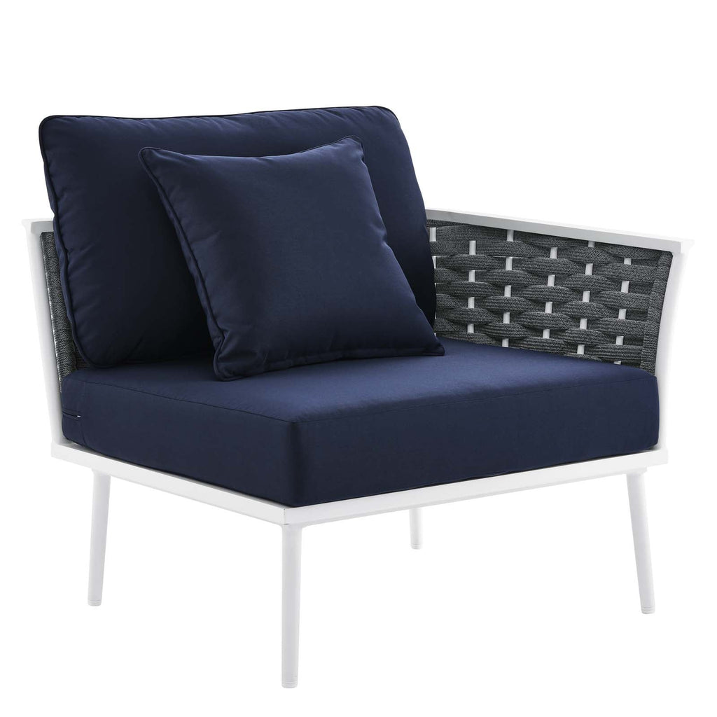 Stance 8 Piece Outdoor Patio Aluminum Sectional Sofa Set by Modway