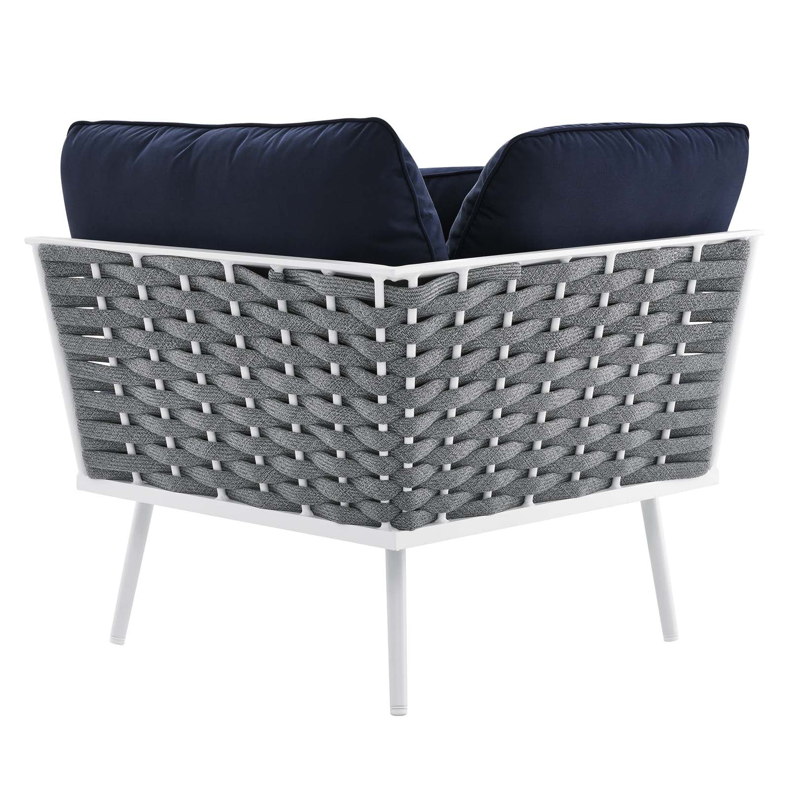Stance 9 Piece Aluminum Outdoor Patio Aluminum Sectional Sofa Set by Modway