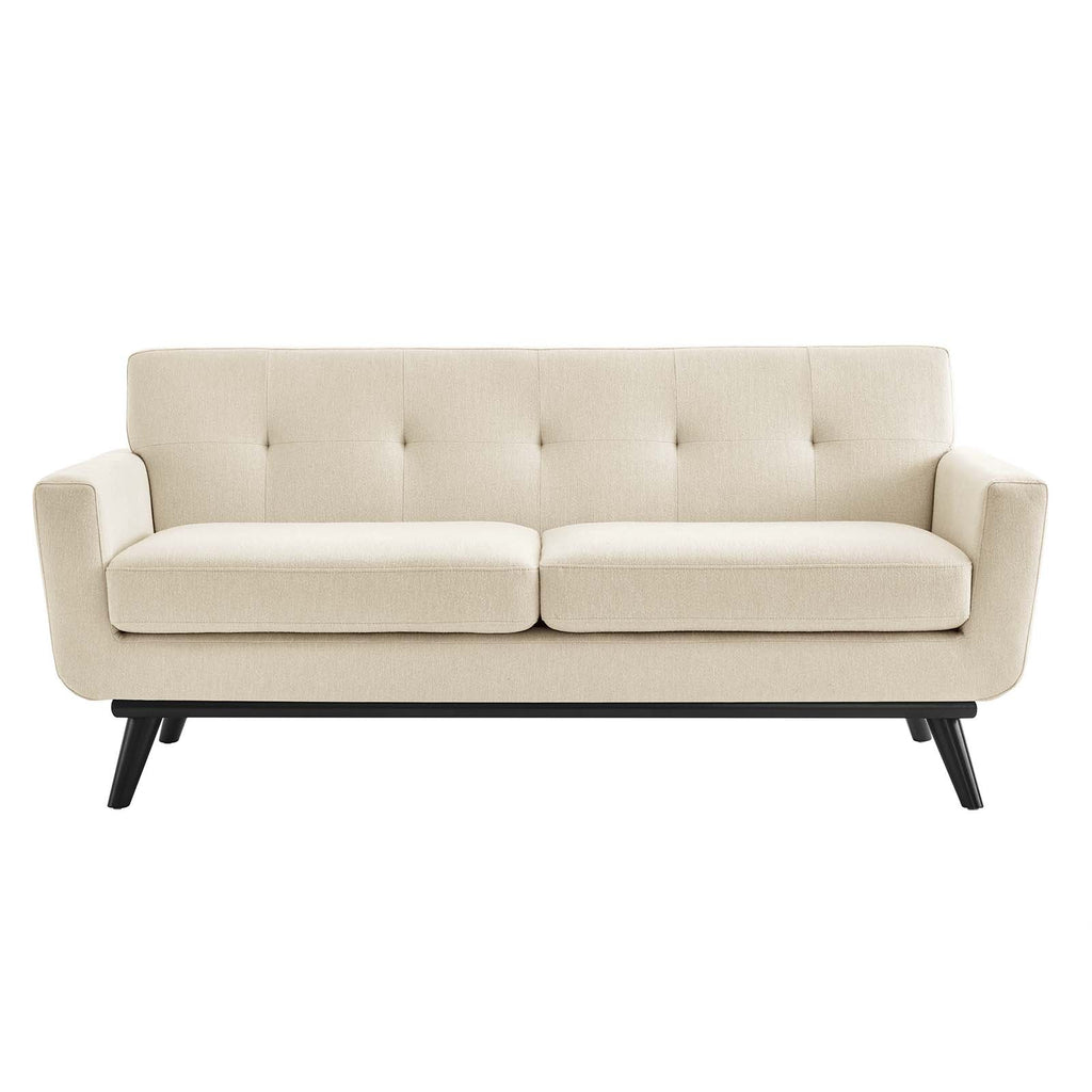 Engage Herringbone Fabric Loveseat by Modway