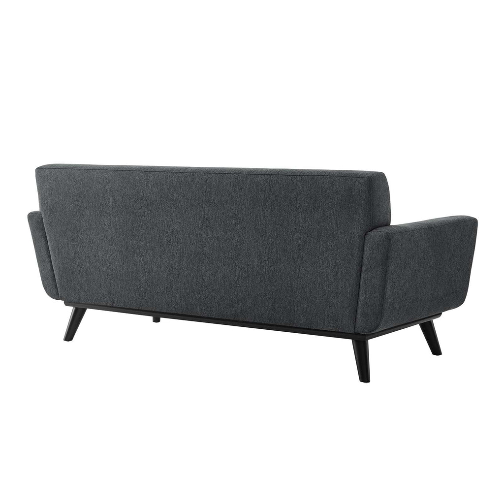 Engage Herringbone Fabric Loveseat by Modway