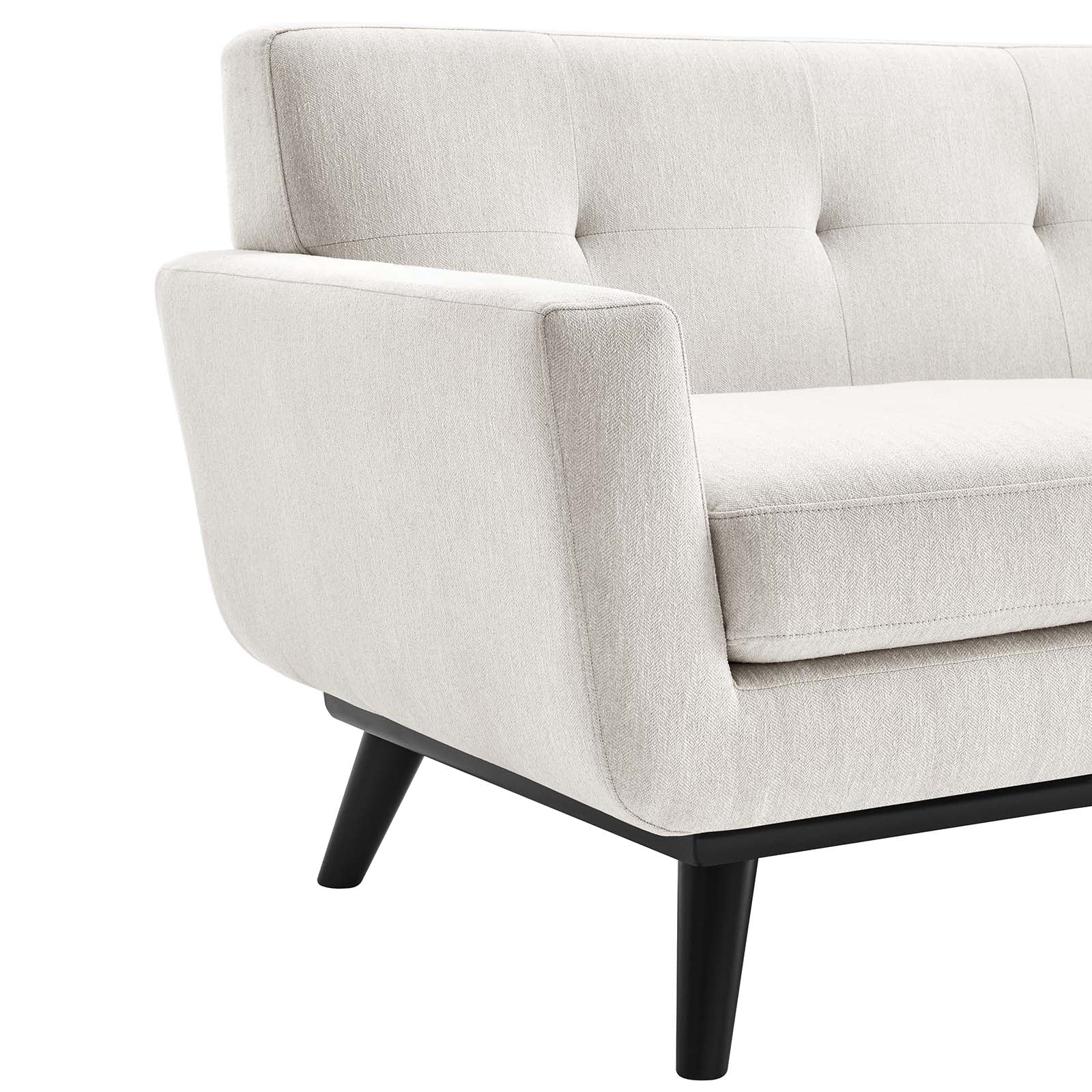 Engage Herringbone Fabric Loveseat by Modway