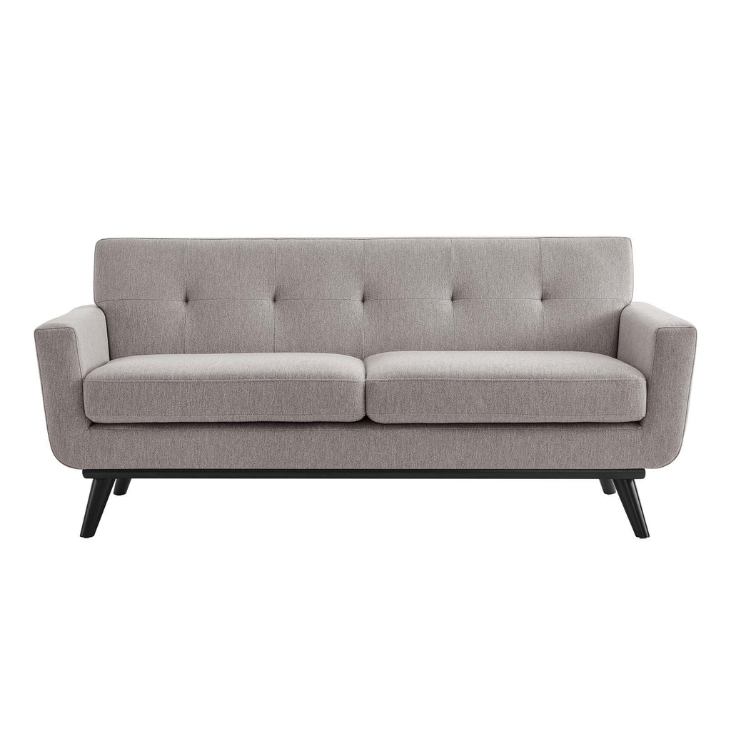 Engage Herringbone Fabric Loveseat by Modway