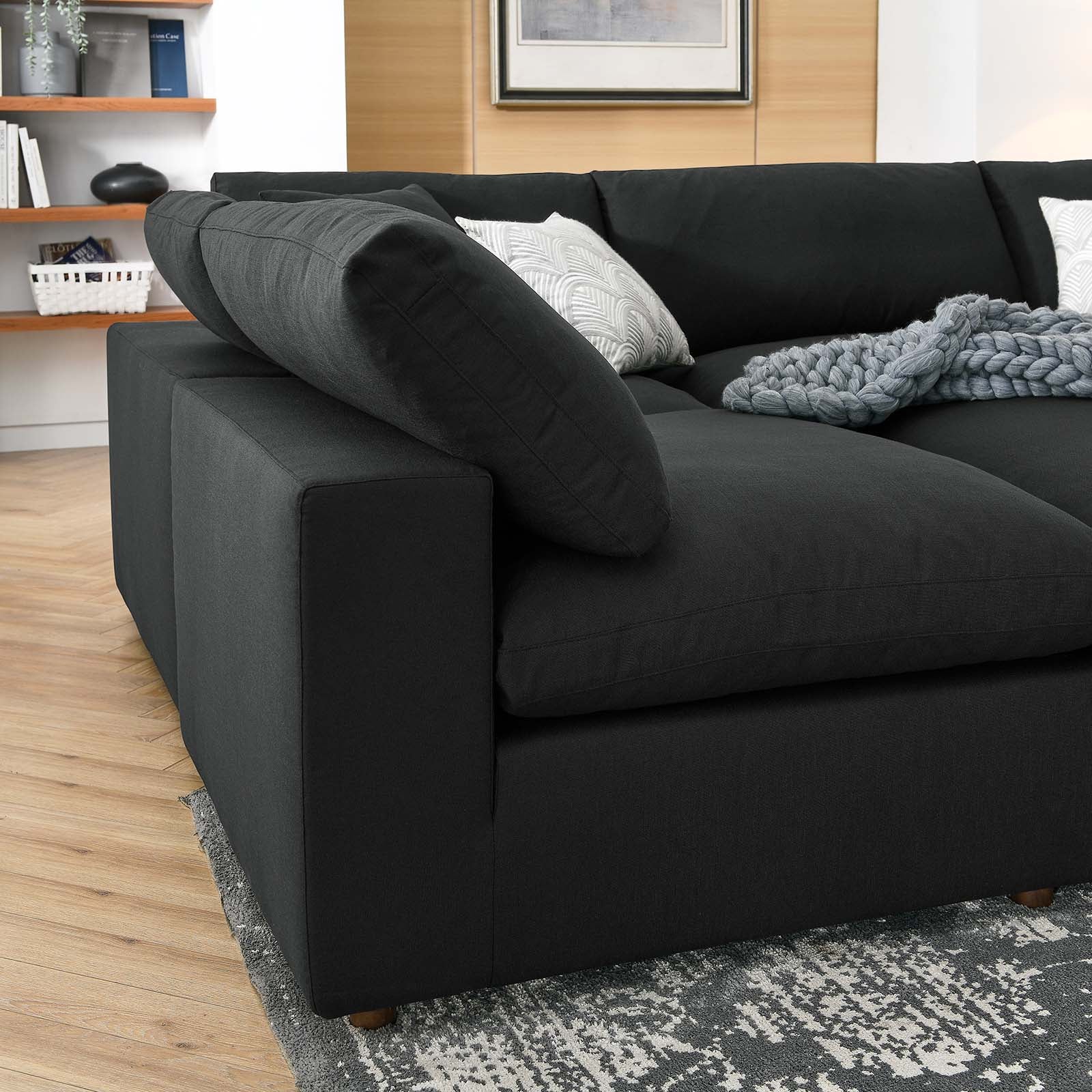 Commix 6-Piece Down Filled Overstuffed Sectional Sofa by Modway