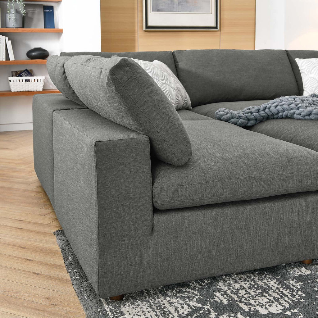 Commix 6-Piece Down Filled Overstuffed Sectional Sofa by Modway