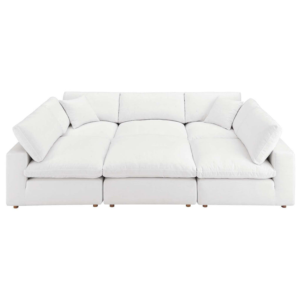 Commix 6-Piece Down Filled Overstuffed Sectional Sofa by Modway