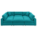Commix 6-Piece Down Filled Overstuffed Sectional Sofa by Modway