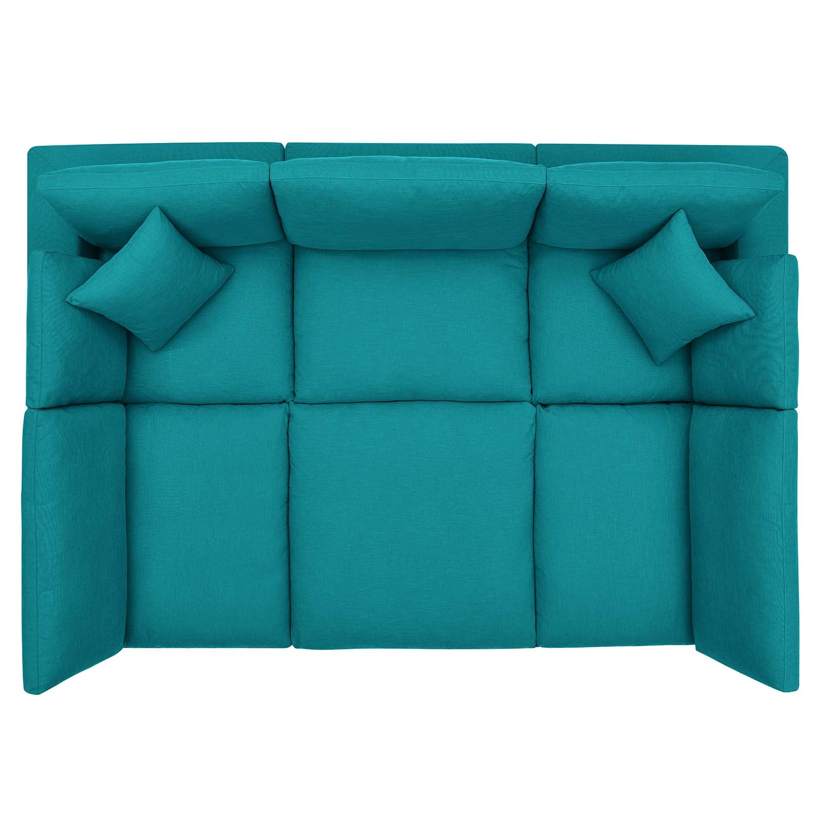 Commix 6-Piece Down Filled Overstuffed Sectional Sofa by Modway