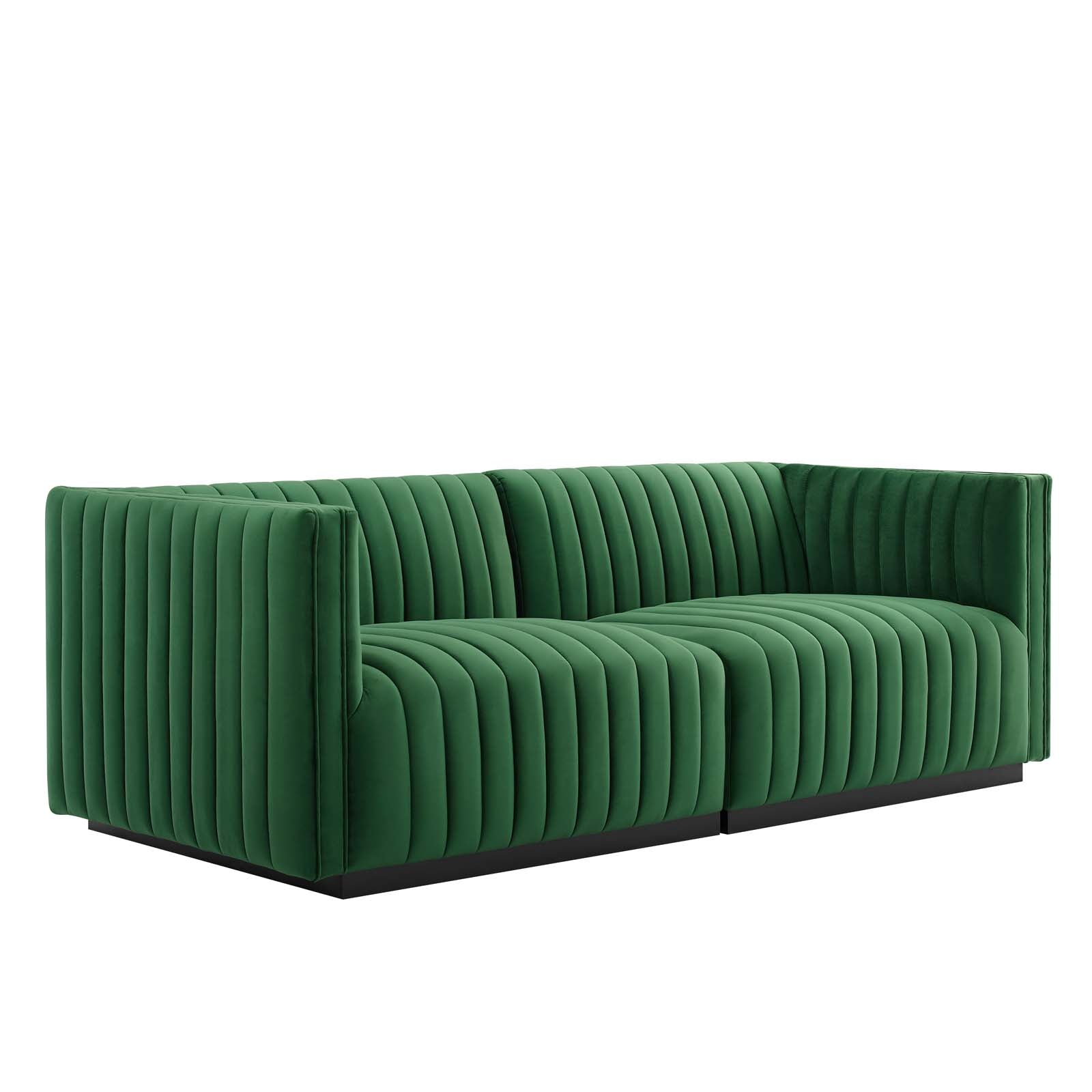 Conjure Channel Tufted Performance Velvet Loveseat by Modway