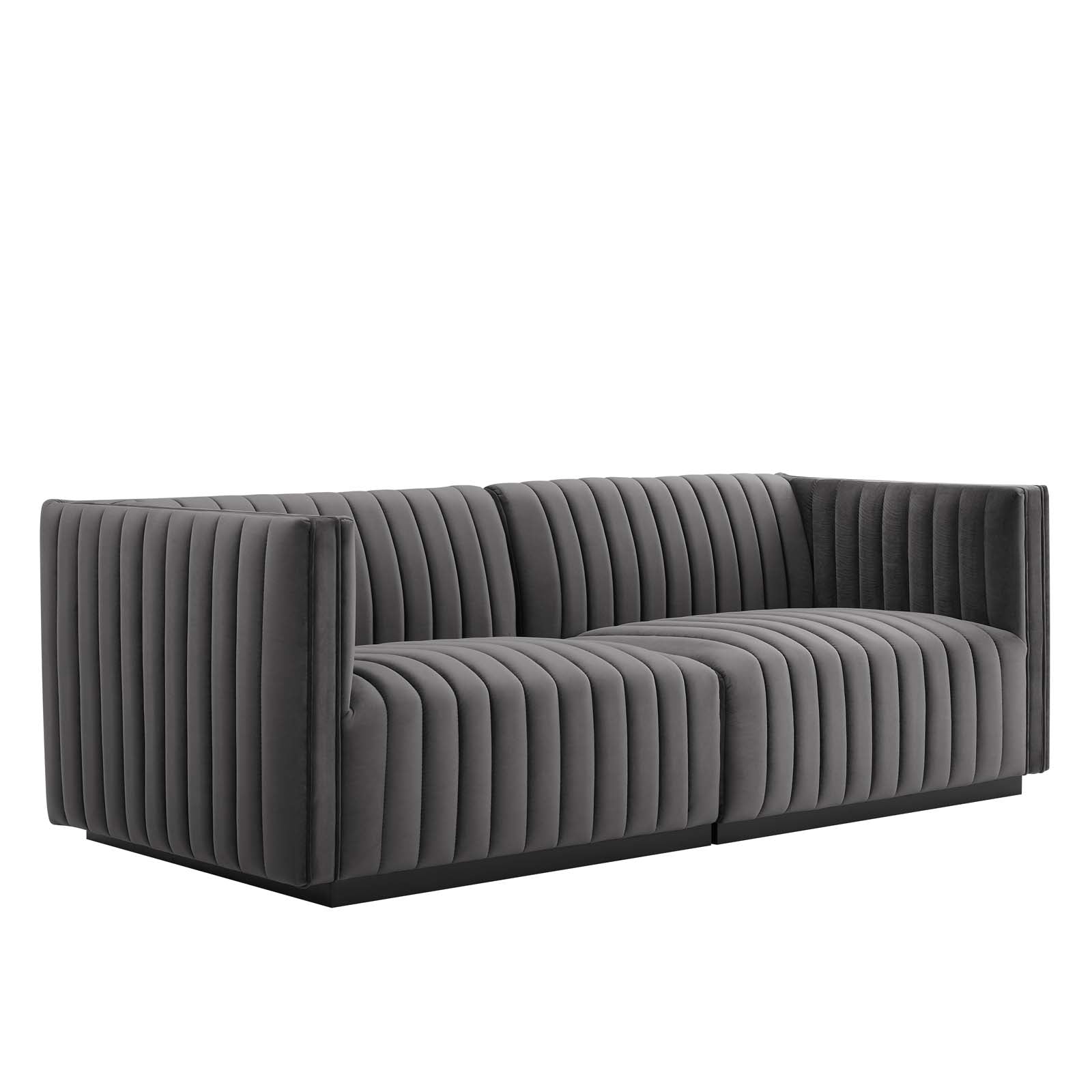 Conjure Channel Tufted Performance Velvet Loveseat by Modway