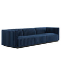 Conjure Channel Tufted Performance Velvet Sofa in