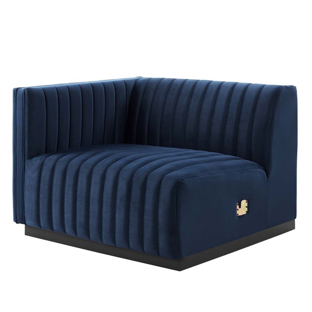 Conjure Channel Tufted Performance Velvet Sofa in