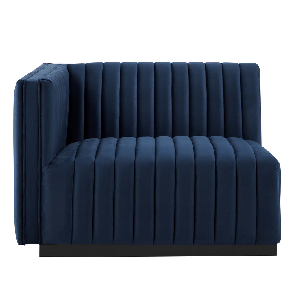 Conjure Channel Tufted Performance Velvet Sofa in