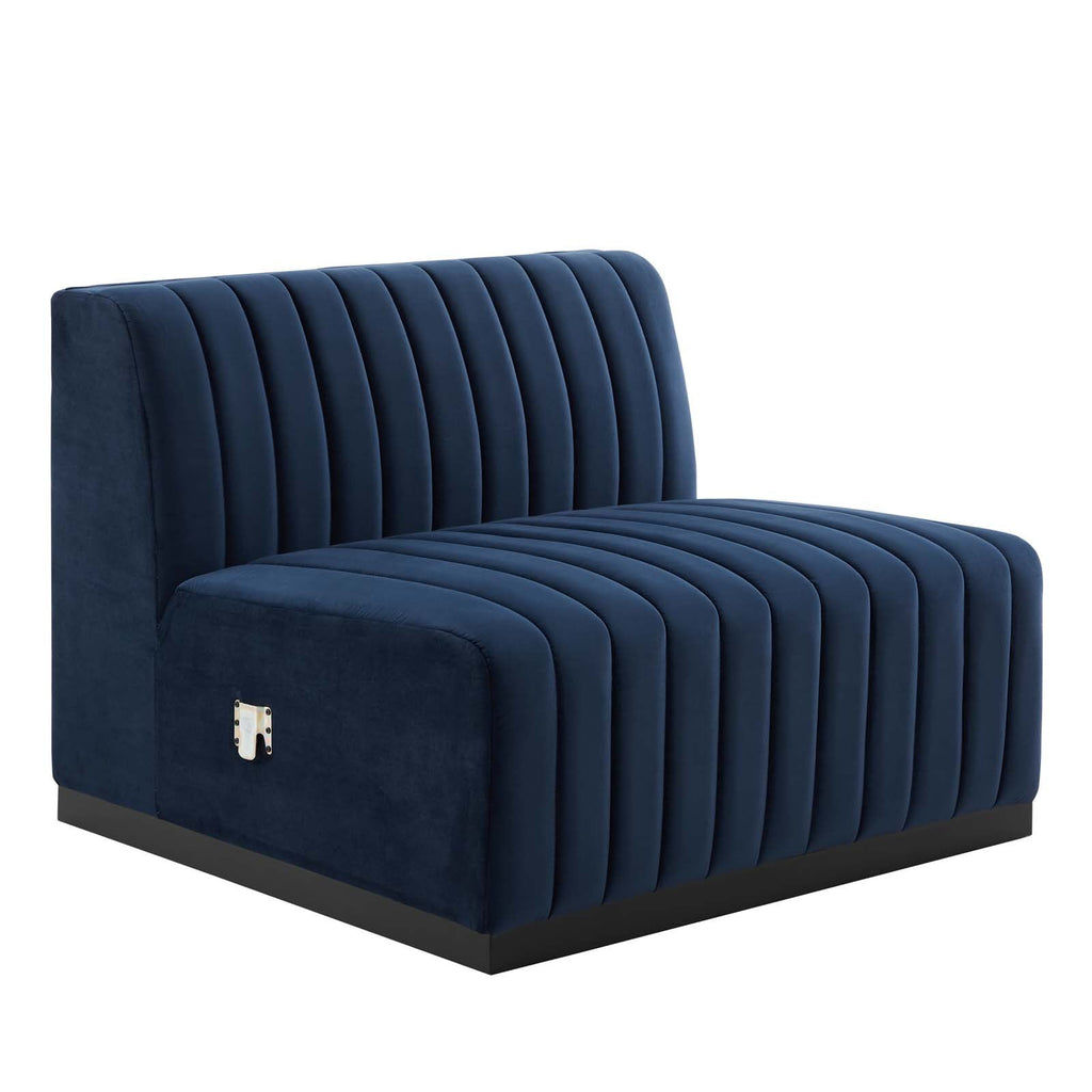 Conjure Channel Tufted Performance Velvet Sofa in