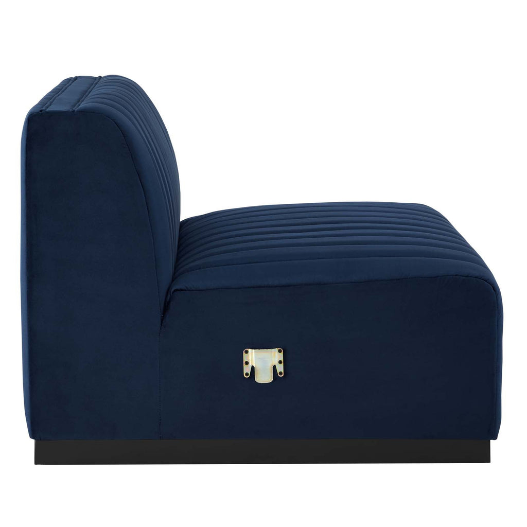 Conjure Channel Tufted Performance Velvet Sofa in