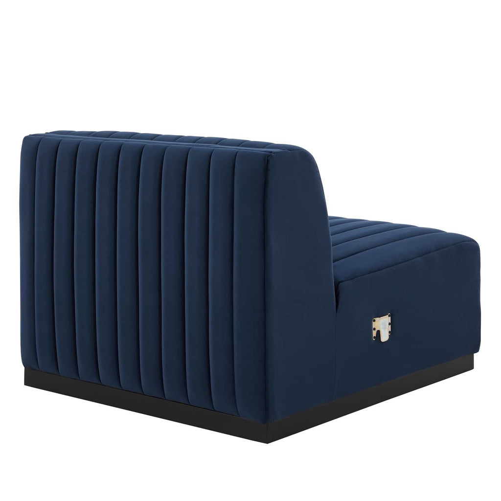 Conjure Channel Tufted Performance Velvet Sofa in