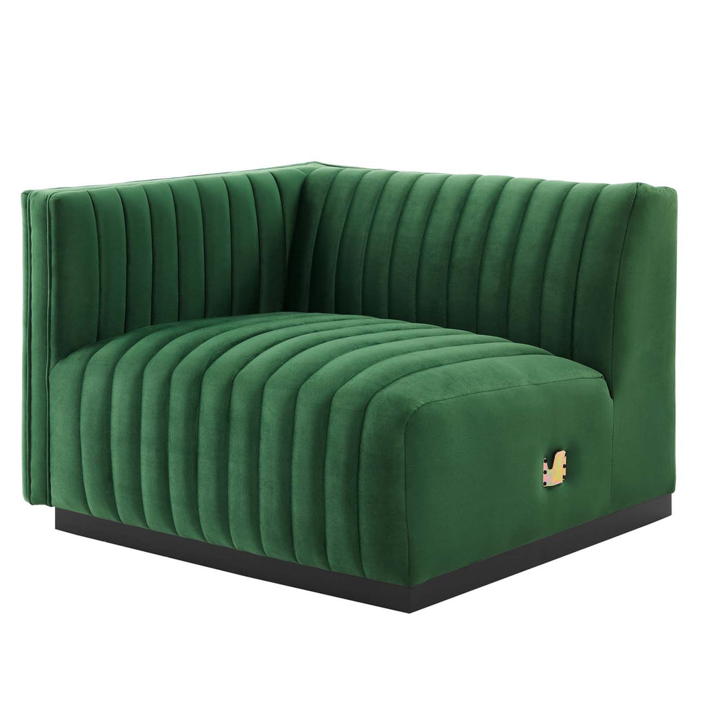 Conjure 4-Piece Channel Tufted Performance Velvet Sofa by Modway