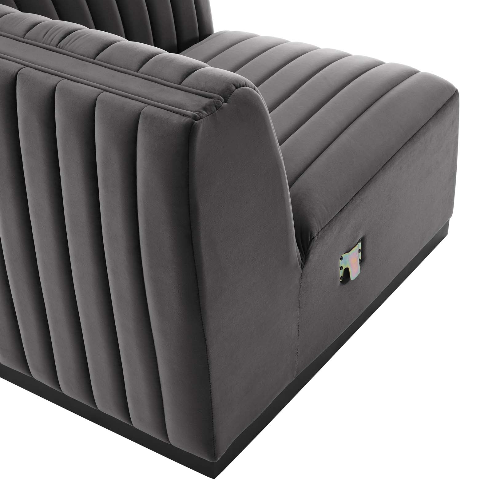Conjure 4-Piece Channel Tufted Performance Velvet Sofa by Modway