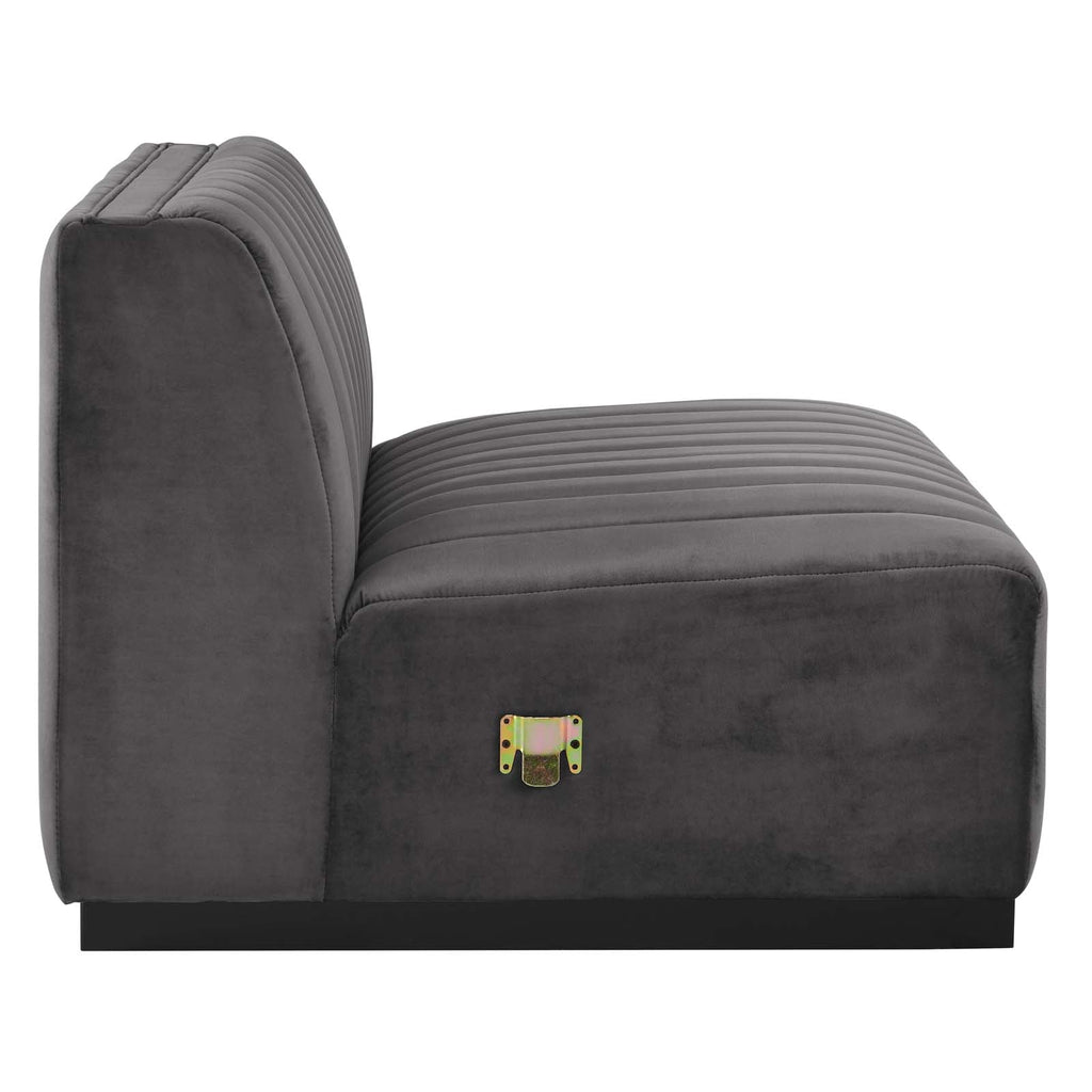 Conjure 4-Piece Channel Tufted Performance Velvet Sofa by Modway