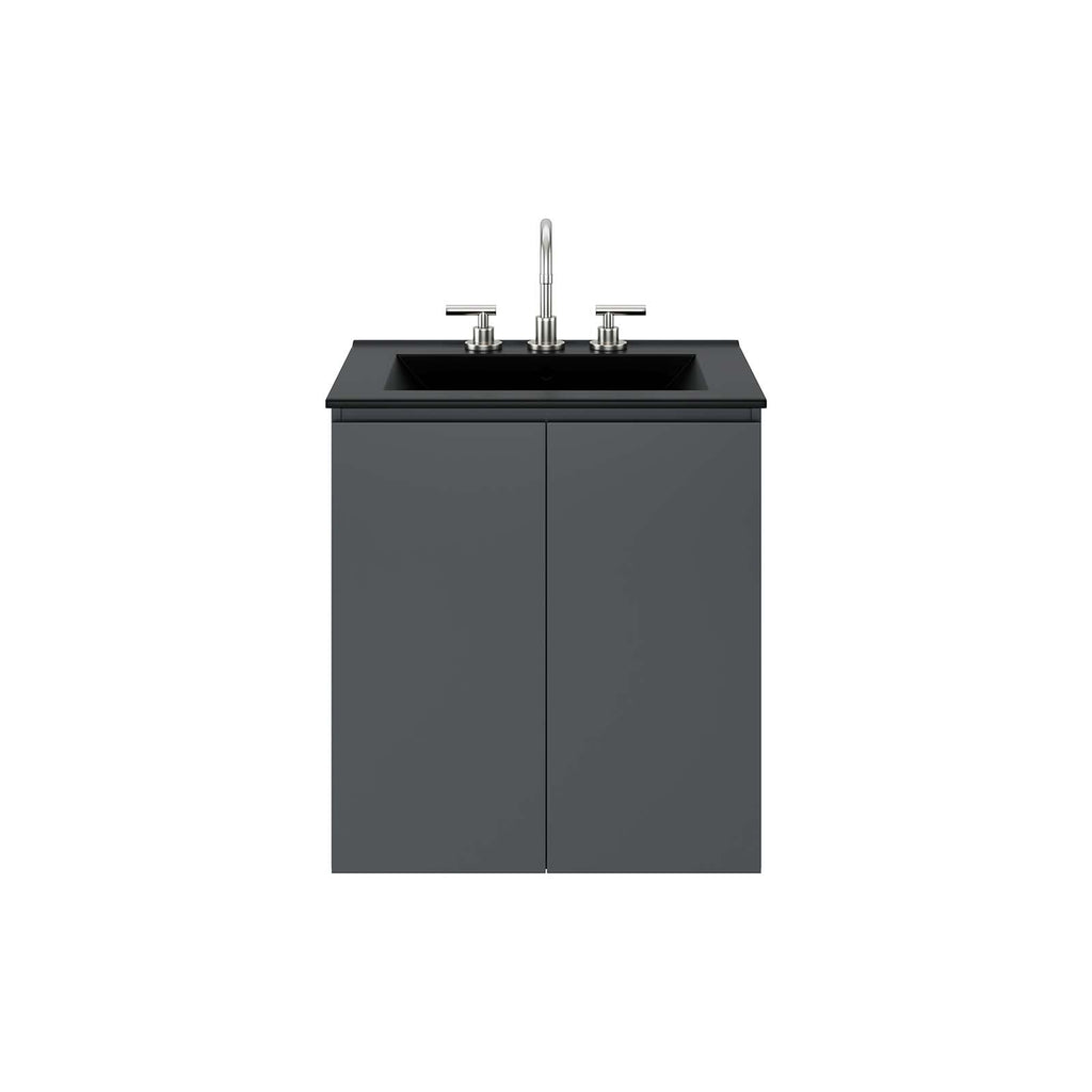 Bryn 24" Wall-Mount Bathroom Vanity by Modway