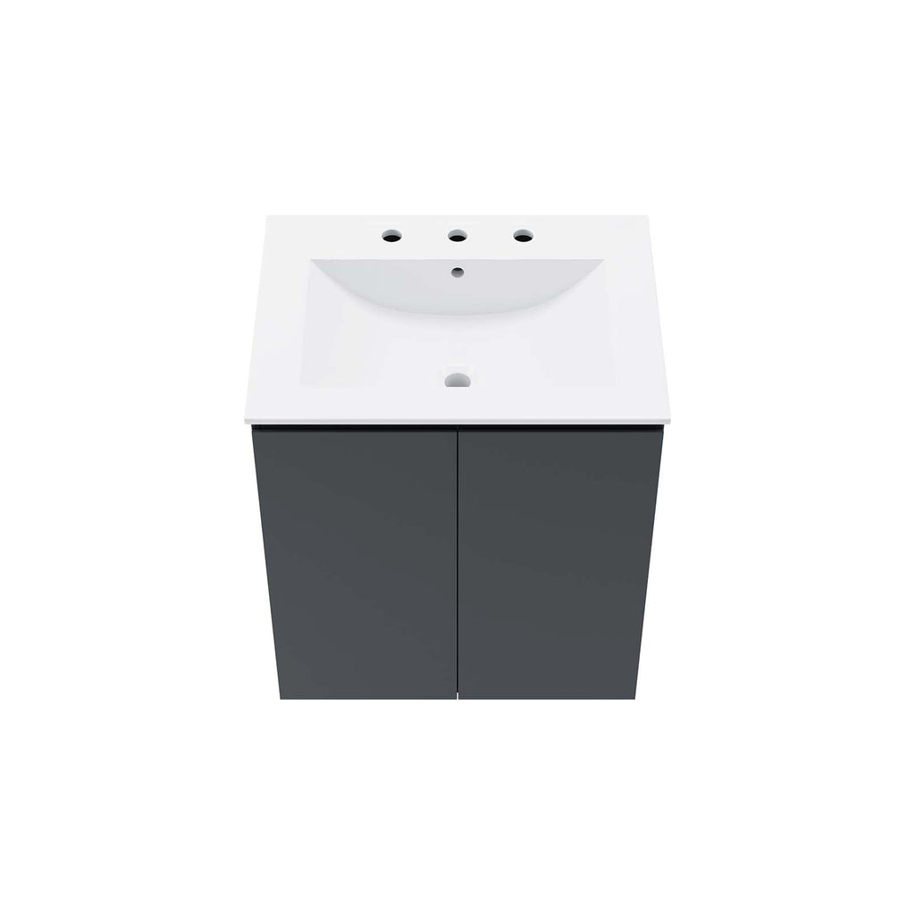 Bryn 24" Wall-Mount Bathroom Vanity by Modway