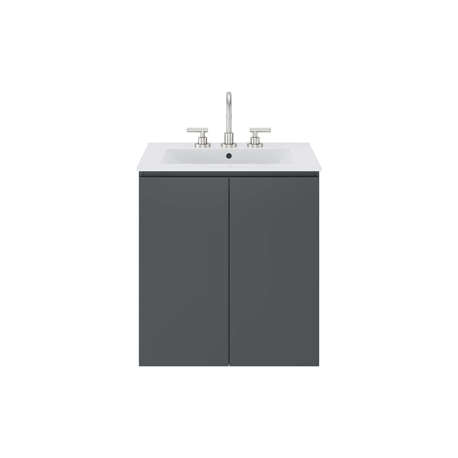 Bryn 24" Wall-Mount Bathroom Vanity by Modway