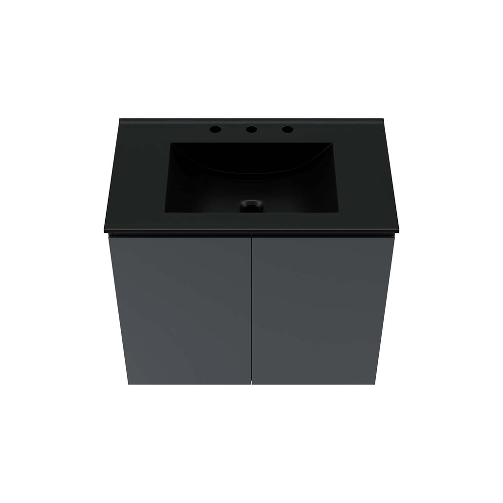 Bryn 30" Wall-Mount Bathroom Vanity by Modway