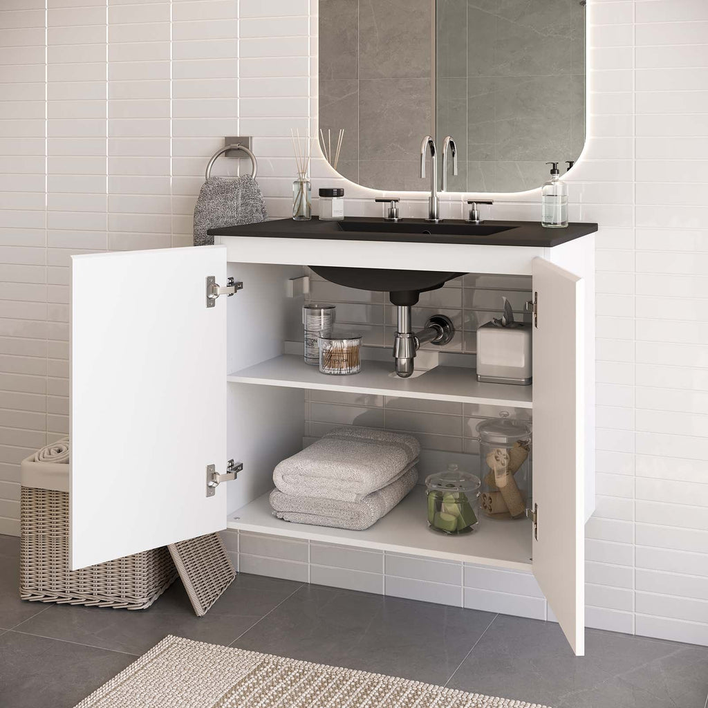Bryn 30" Wall-Mount Bathroom Vanity by Modway