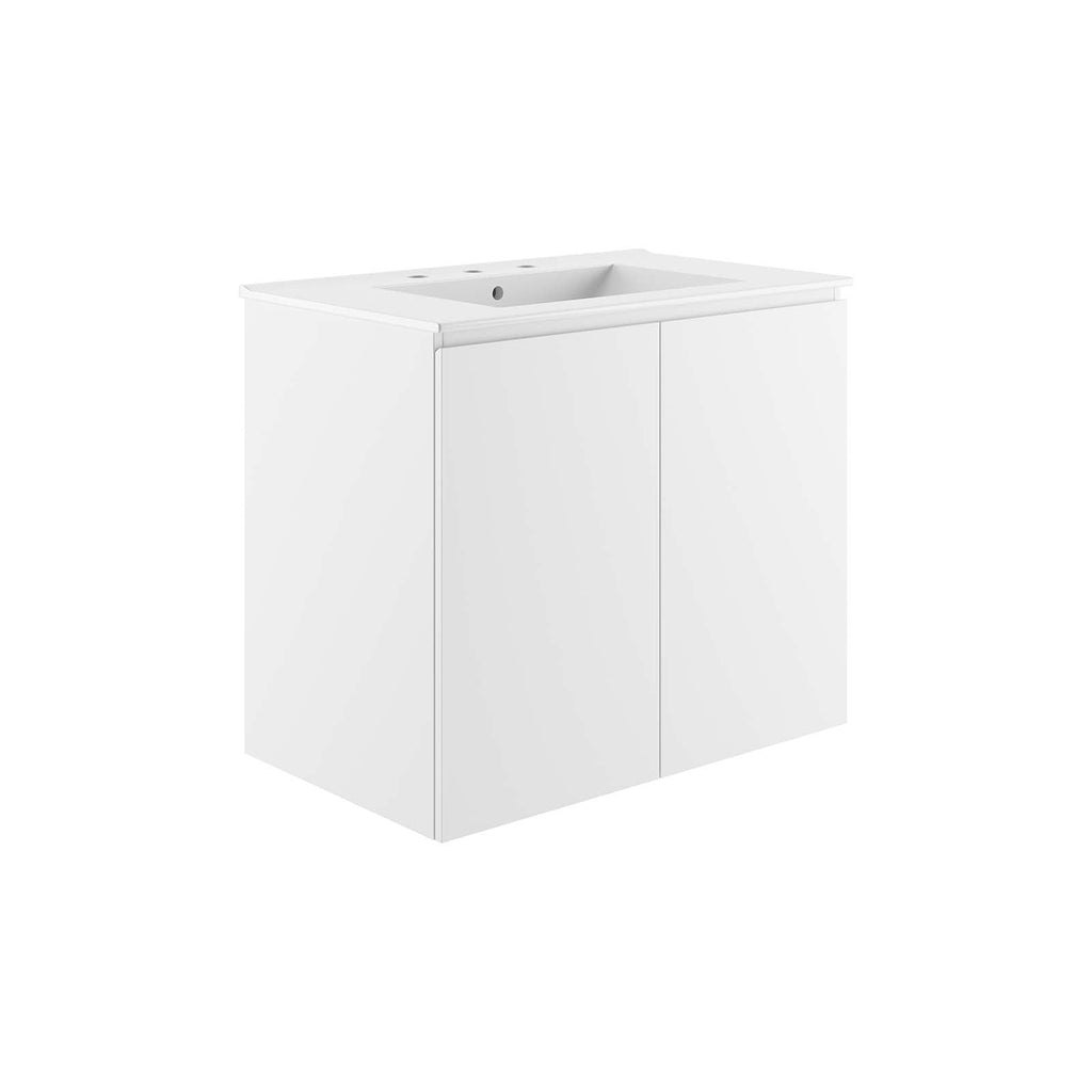 Bryn 30" Wall-Mount Bathroom Vanity by Modway