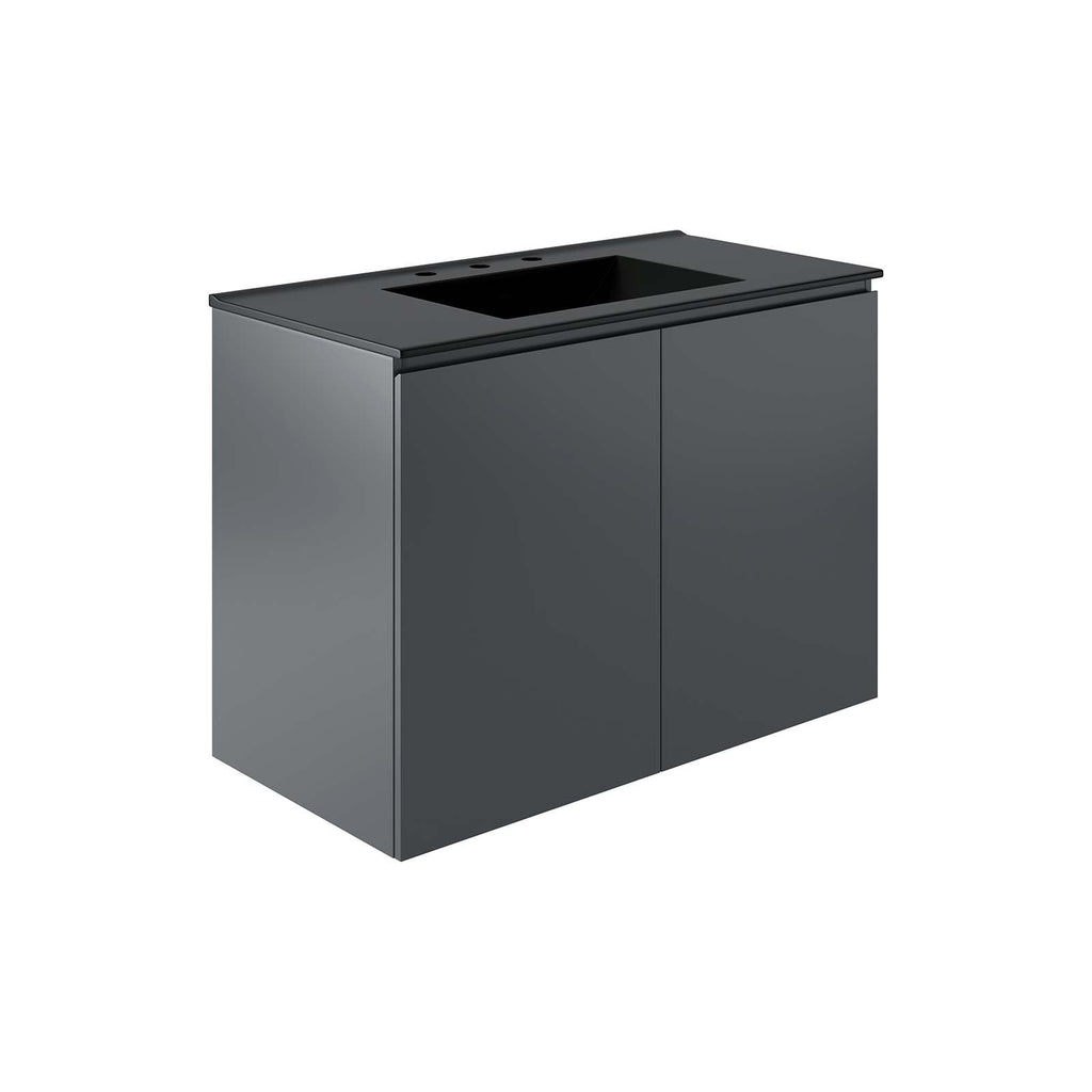 Bryn 36" Wall-Mount Bathroom Vanity by Modway