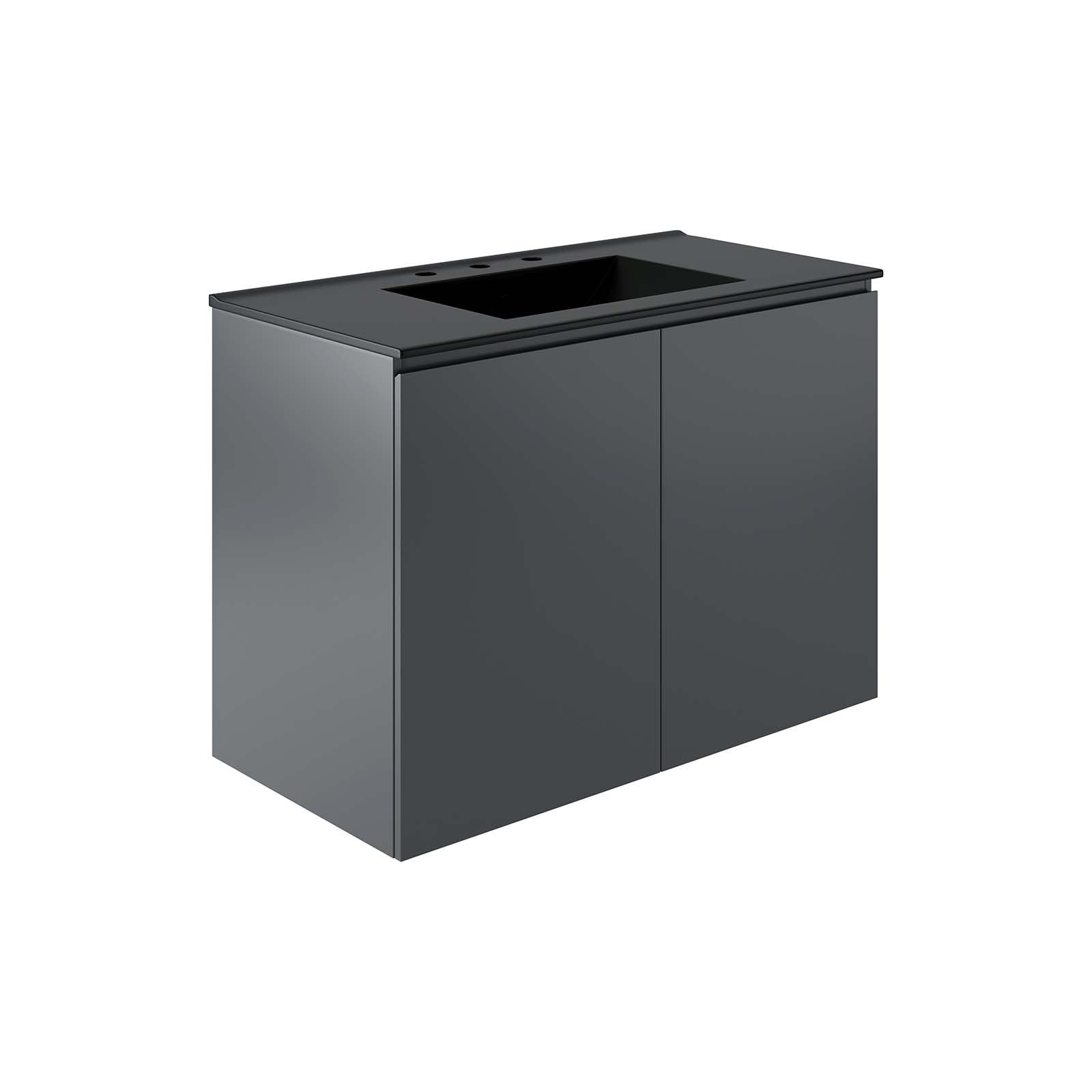 Bryn 36" Wall-Mount Bathroom Vanity by Modway