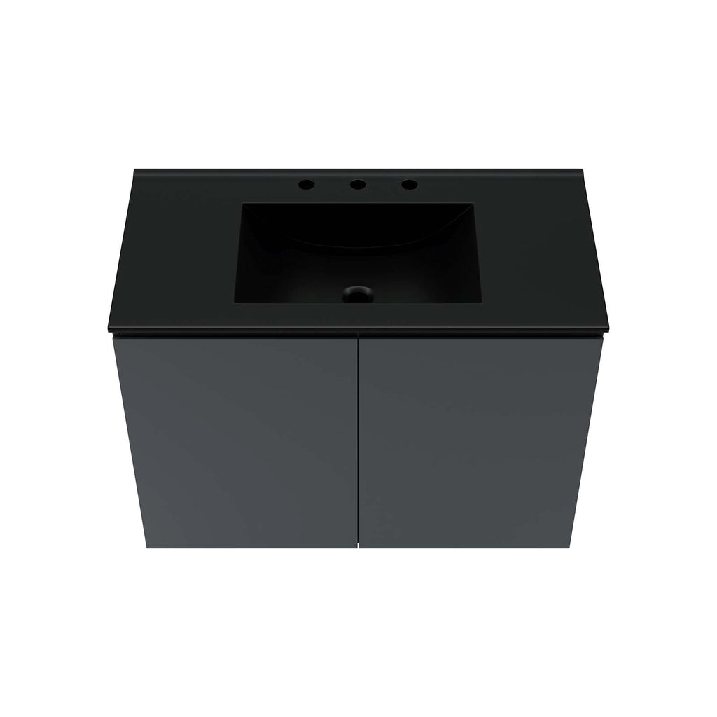 Bryn 36" Wall-Mount Bathroom Vanity by Modway
