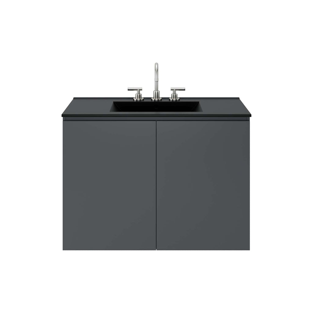 Bryn 36" Wall-Mount Bathroom Vanity by Modway